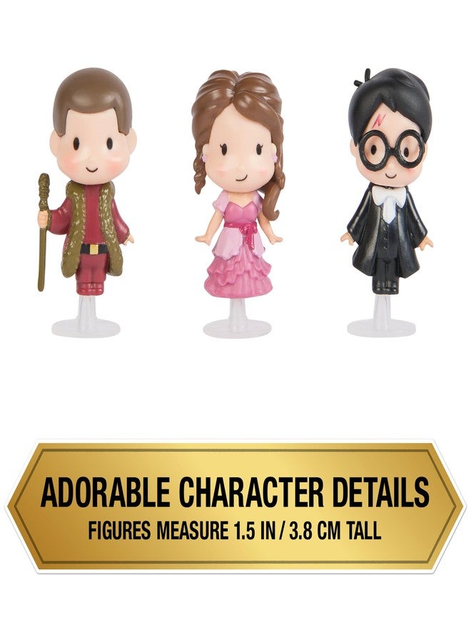 Wizarding World Harry Potter, Micro Magical Moments Year 4 Figure Set with Harry, Hermione, Viktor Krum & Display Case, Kids Toys for Ages 6 and up - Image 4